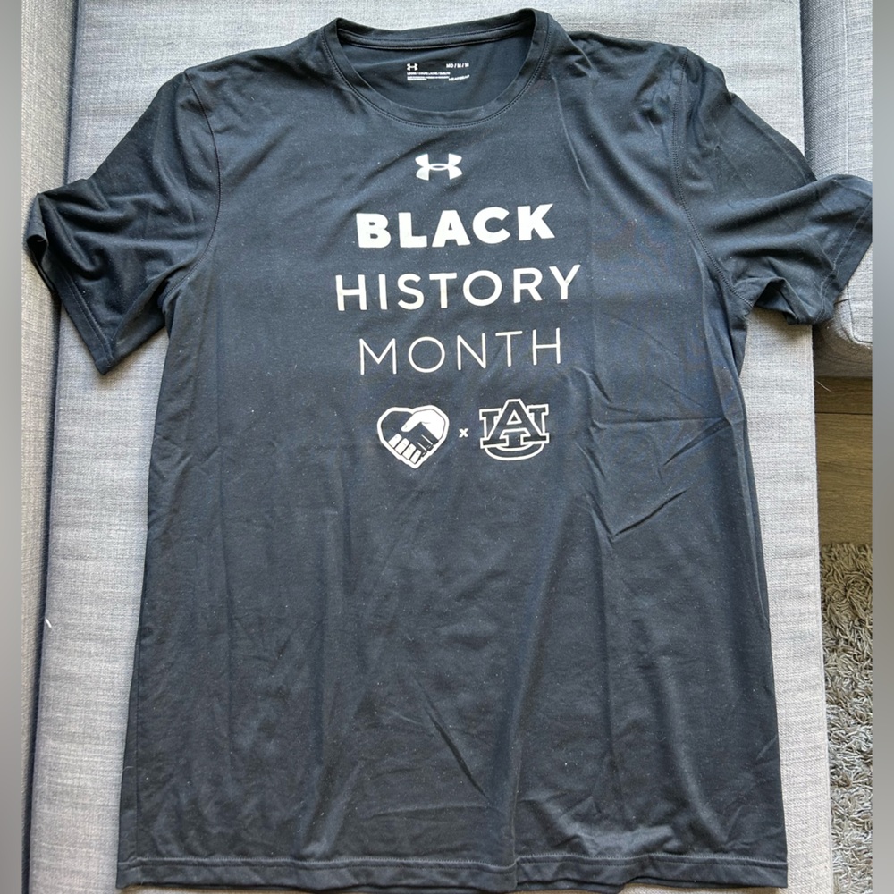 Auburn athletics under armour black history month shirt size medium